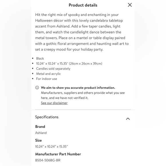 Candelabra there are 5 available - Picture 3 of 3